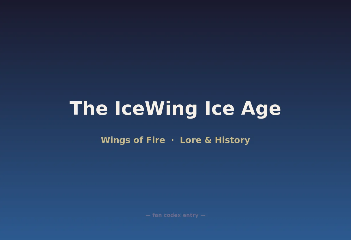 The IceWing Ice Age
