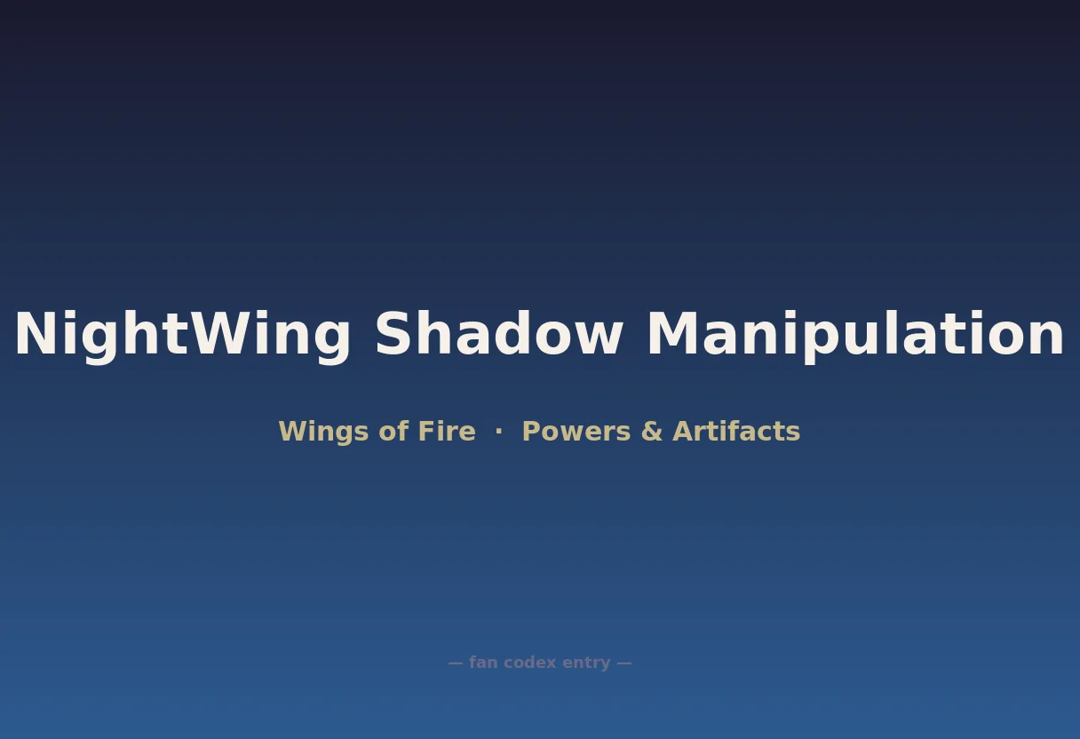 NightWing Shadow Manipulation