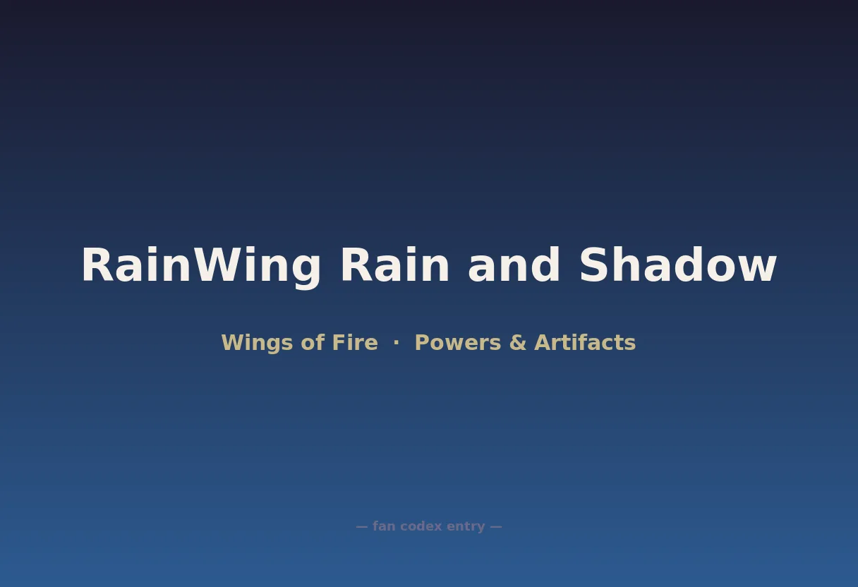 RainWing Rain and Shadow