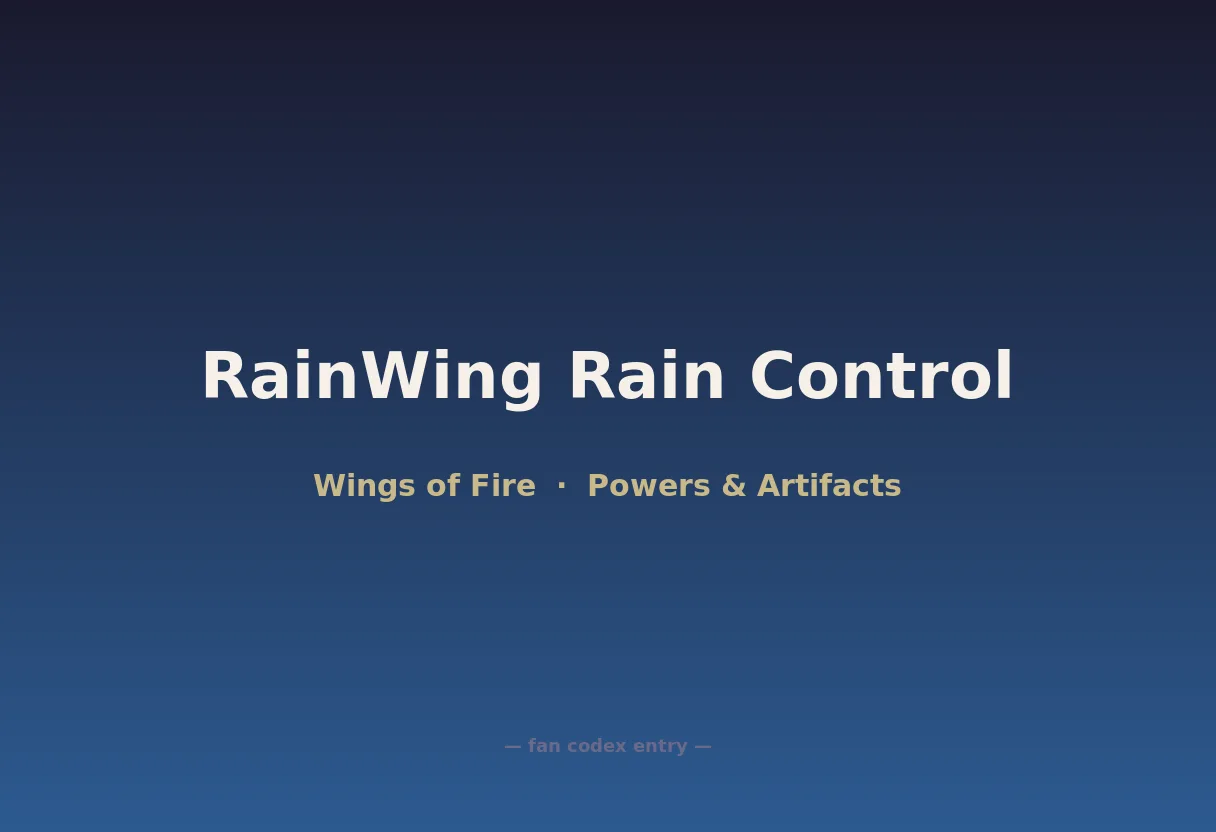 RainWing Rain Control