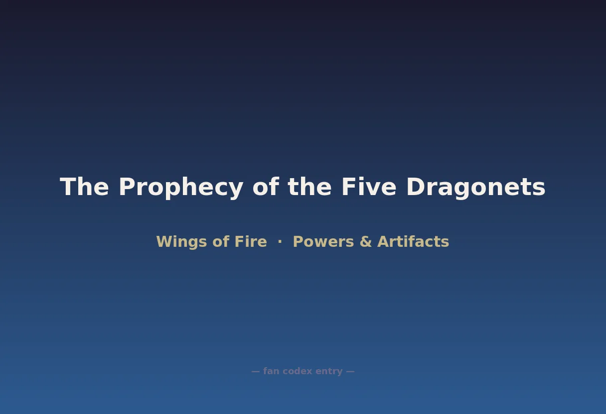 The Prophecy of the Five Dragonets